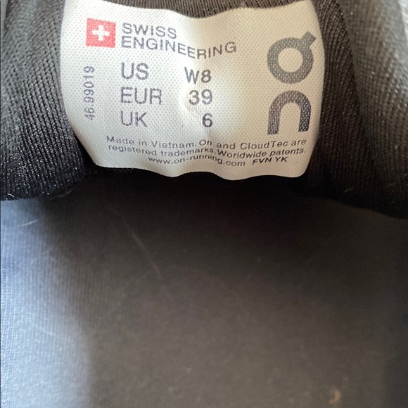 On Running Cloudrunner sneakers, size 8. Distressed areas shown in pictures - Picture 12 of 13